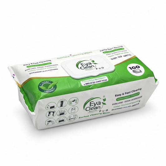 مناديل تنظيف للأسطح — عبوة 100 قطعة